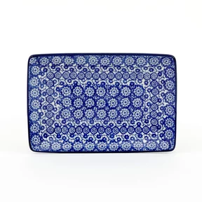 Tacka ceramiczna C27 18/12 cm<br> 2615X Kobaltowa koronka